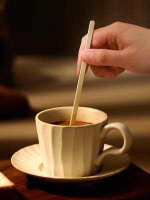 OEM Disposable Bamboo Stir Sticks Tea Stirrer FDA Certificate 190x5x1.3mm