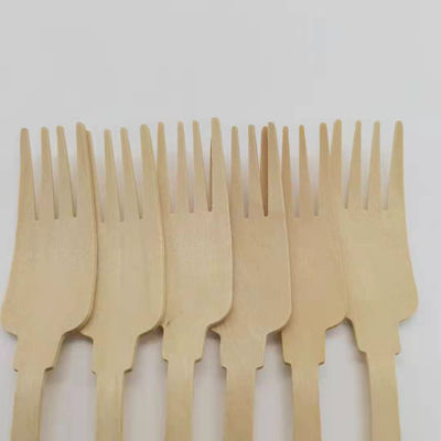 1000pcs Birchwood Disposable Wooden Utensils Victorian Style Fork  200mm